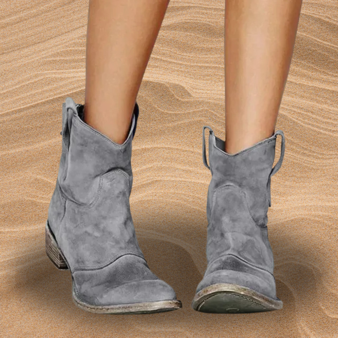 Carlotta — Botas de Tobillo de Ante para Mujeres