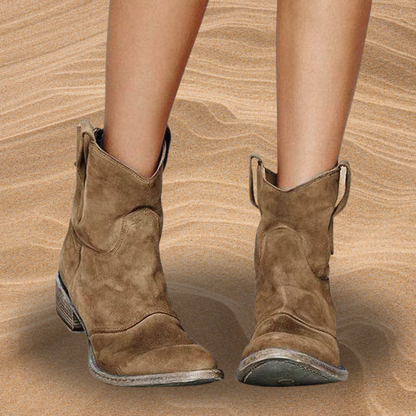 Carlotta — Botas de Tobillo de Ante para Mujeres