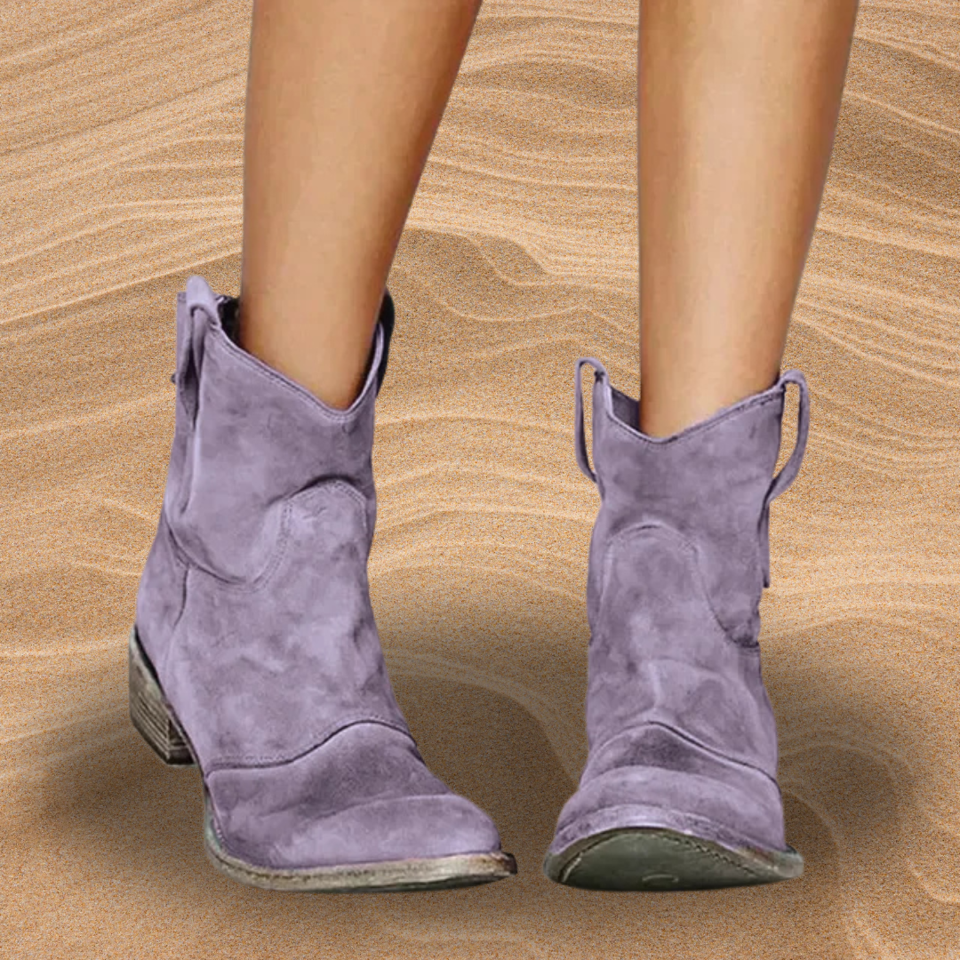 Carlotta — Botas de Tobillo de Ante para Mujeres