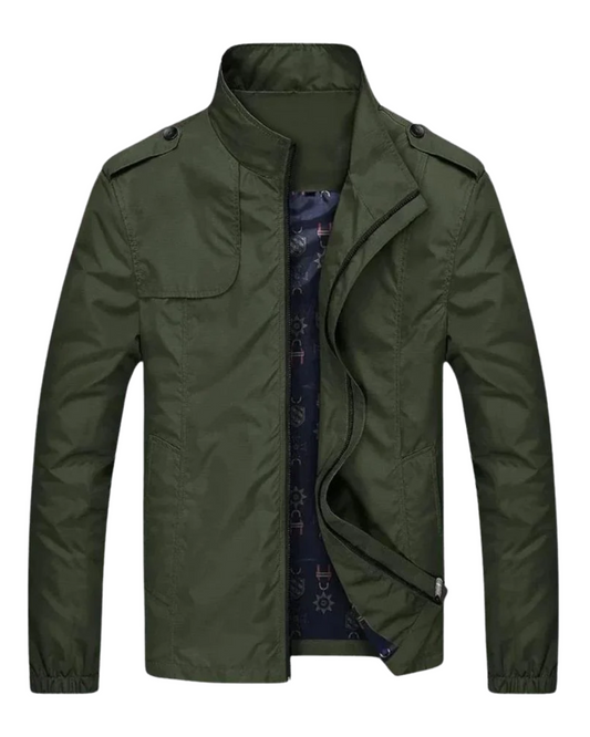 Chaqueta Bomber para Hombre - Elegante Tela Premium