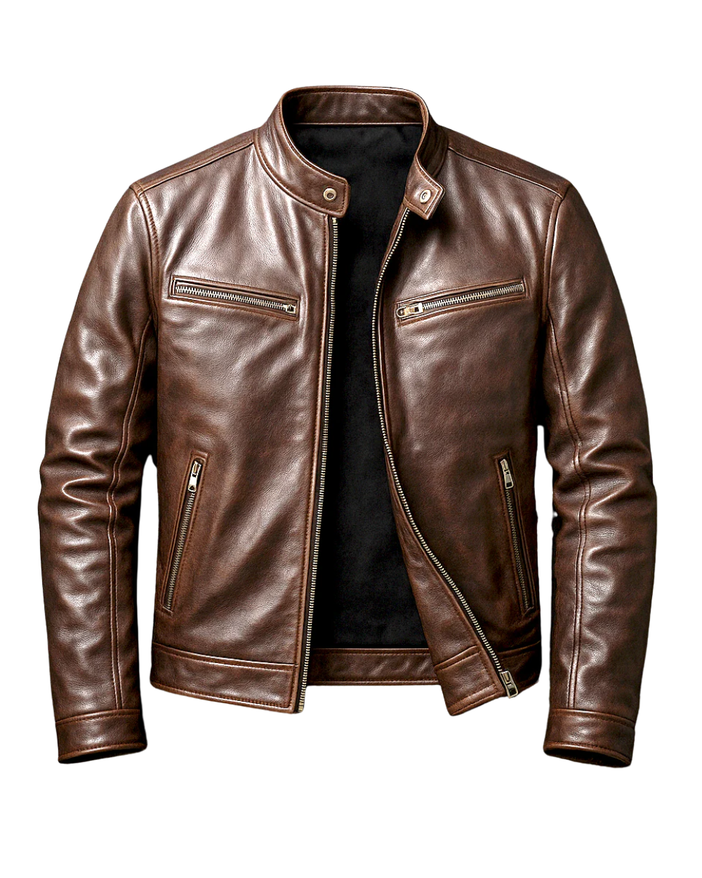 Chaqueta de Cuero Vintage - Duradero Chaqueta