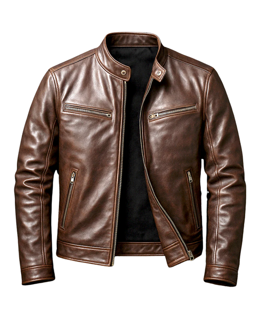 Chaqueta de Cuero Vintage - Duradero Chaqueta