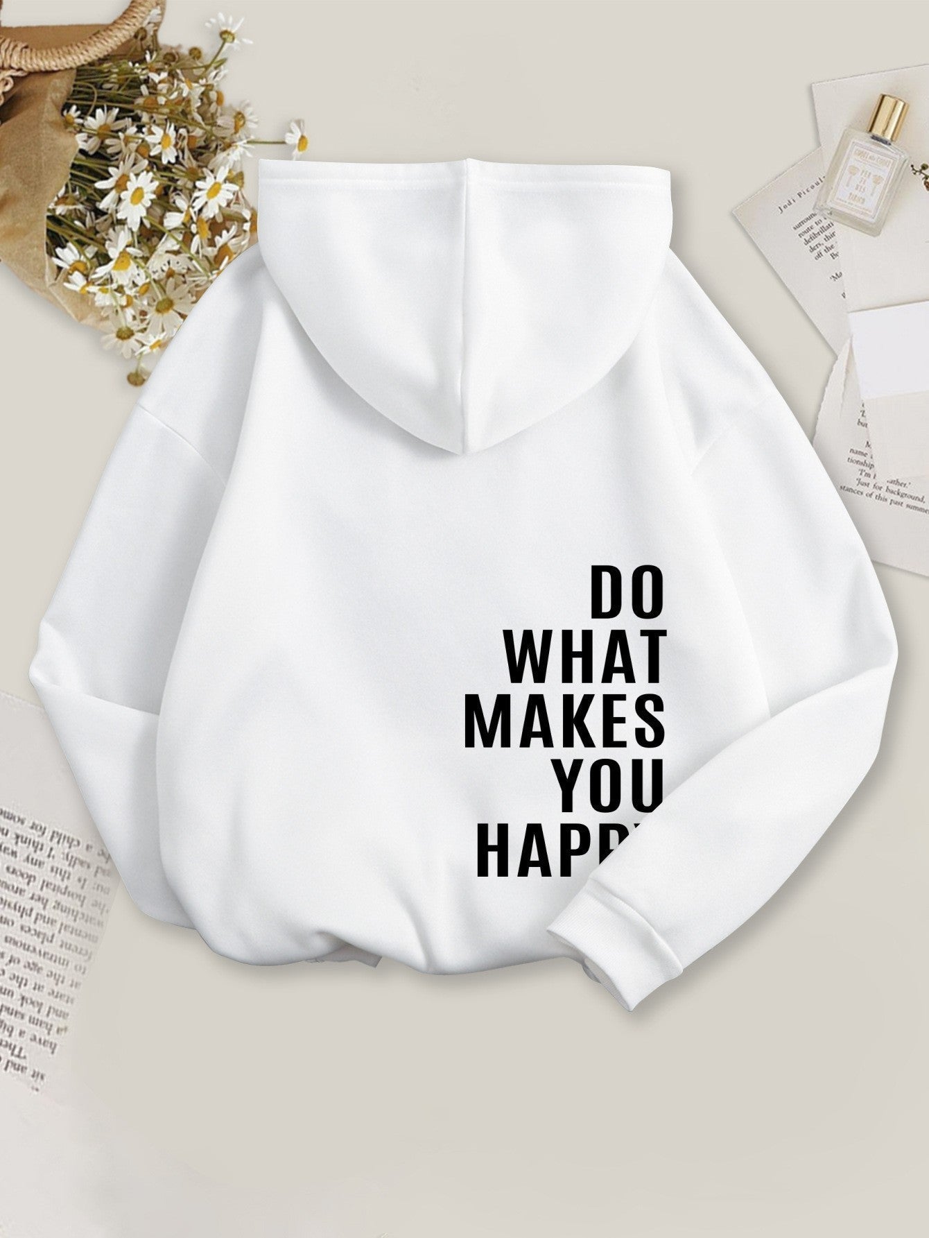 Sudadera con Capucha “Haz lo que te hace feliz” Lunira