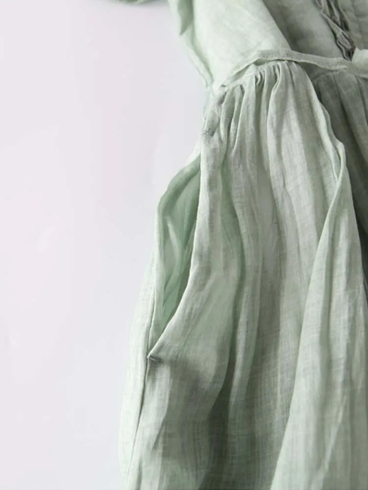 Livia - Cómodo Vestido Maxi de Lino