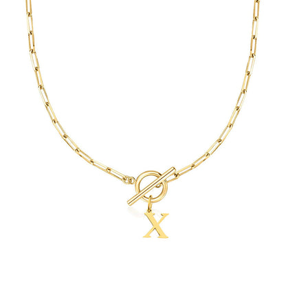 Collar Inicial — Cadena de Clip de Papel