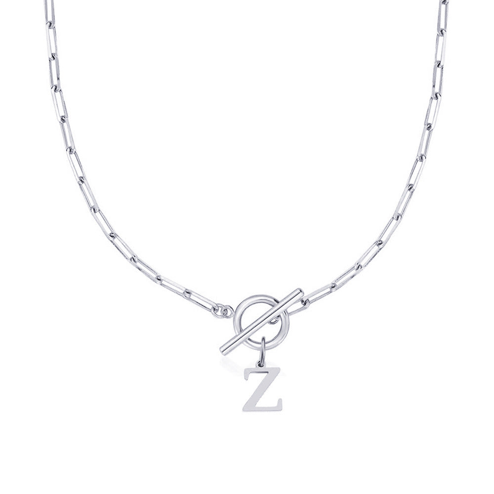 Collar Inicial — Cadena de Clip de Papel