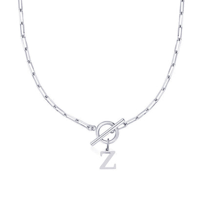 Collar Inicial — Cadena de Clip de Papel
