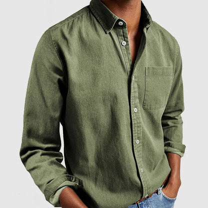 Camisa clásica de lino con botones de Arden