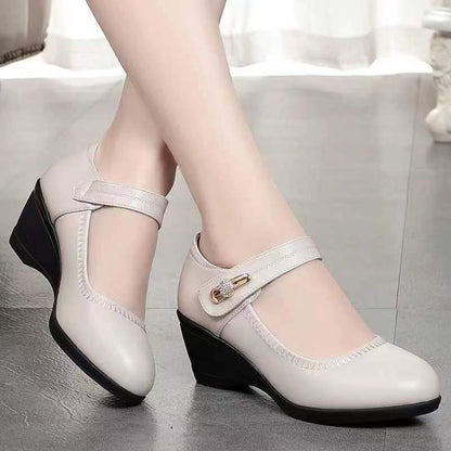 Tacones de Cuero Suave - Antideslizantes Zapatos