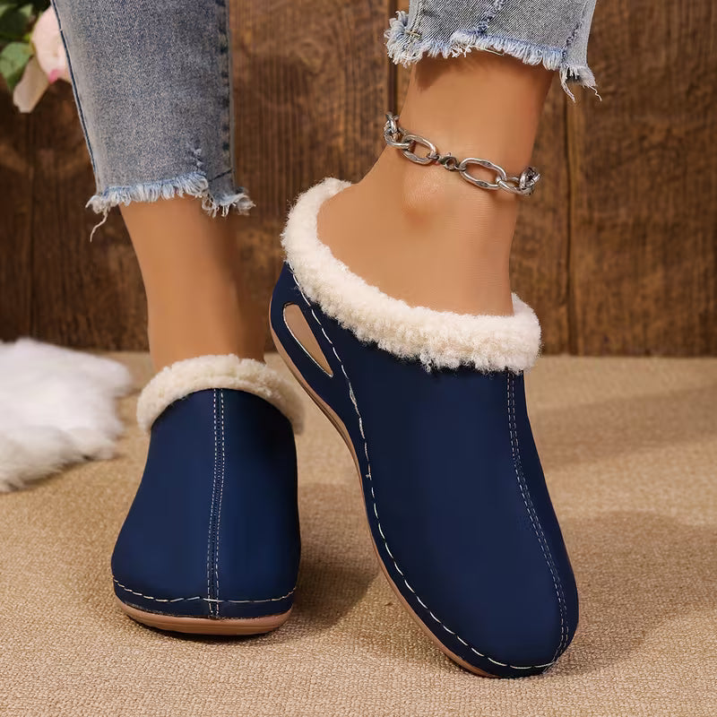 Zapatos de Invierno para Mujeres con Forro de Piel - Cómodos y Sin Dolor