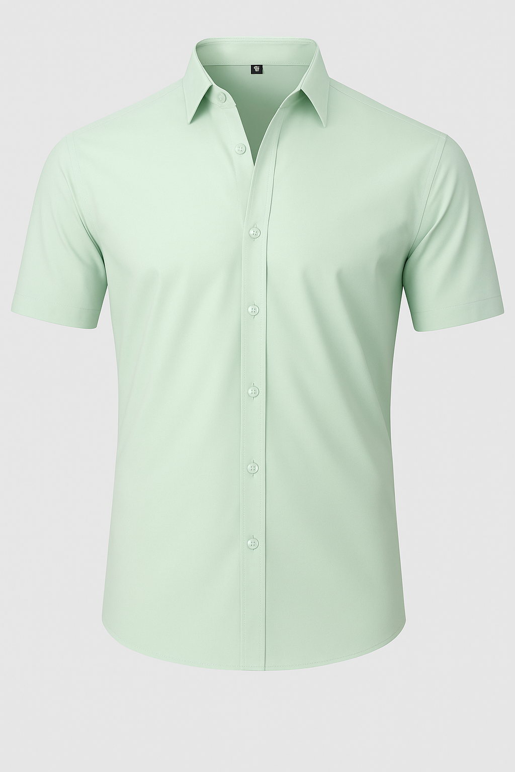 Camisa Sin Planchado con Estiramiento en 4 Direcciones – Botones Transparentes