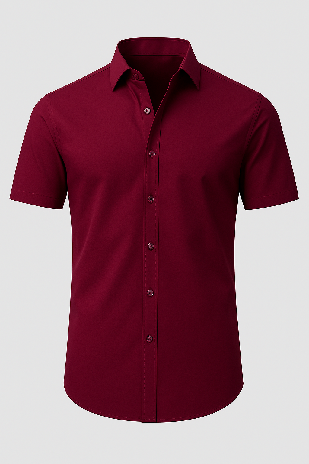 Camisa Sin Planchado con Estiramiento en 4 Direcciones – Botones Transparentes