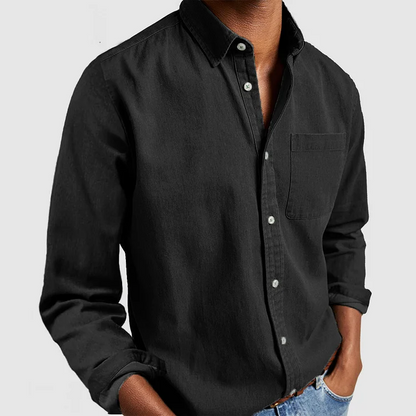 Camisa clásica de lino con botones de Arden