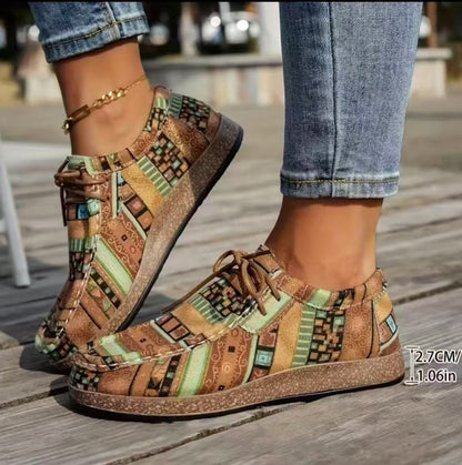 Mocasines Artísticos Coloridos - Cómodos