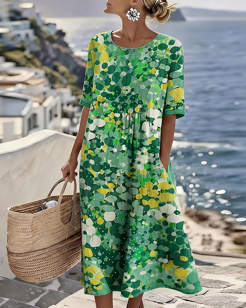Rona — Vestido Midi Veraniego Floral