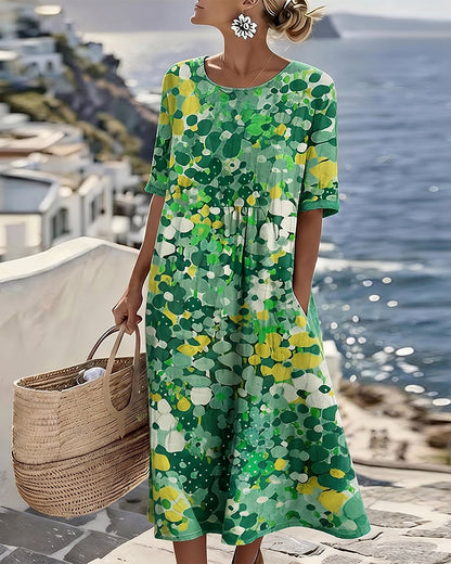 Rona — Vestido Midi Veraniego Floral