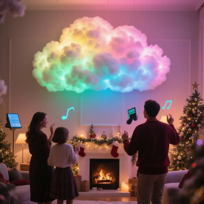 Luz de Nube de Trueno LED Alimentada por USB - Decoración Única Duradera