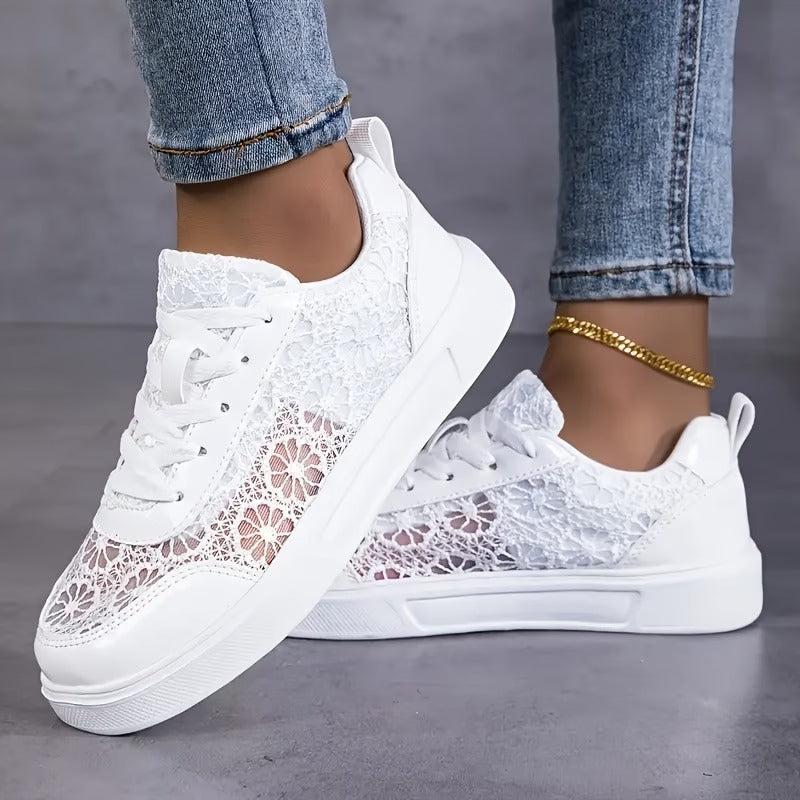 Zapatillas deportivas de malla para mujeres - Cómodas para uso diario
