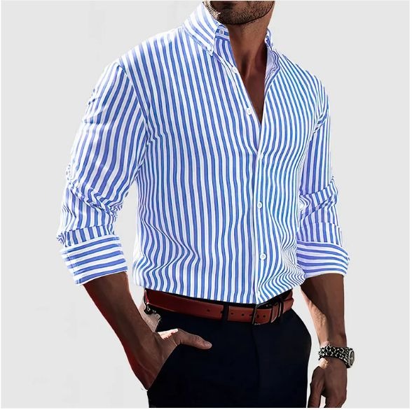 Camisa a Rayas Elegante