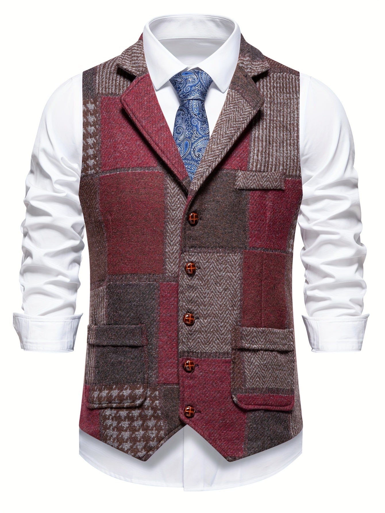 Mosaro — Chaleco de Parches para Hombre