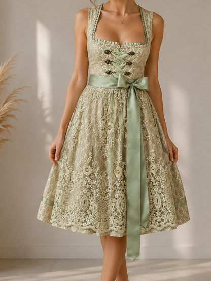 Bea — Dirndl Balconette con Volantes