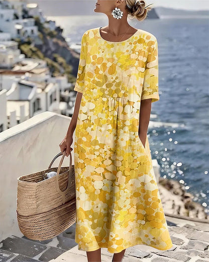 Rona — Vestido Midi Veraniego Floral