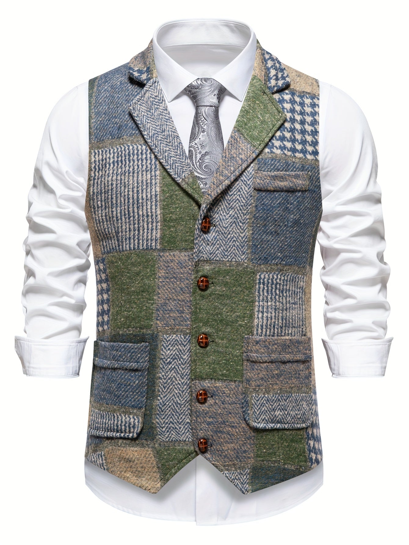 Mosaro — Chaleco de Parches para Hombre