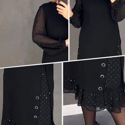 Maecil — Vestido Midi de Punto para Mujer en Otoño