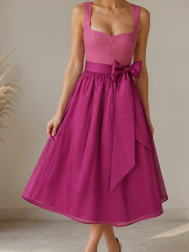Camille — Dirndl Berry en Longitud Mini