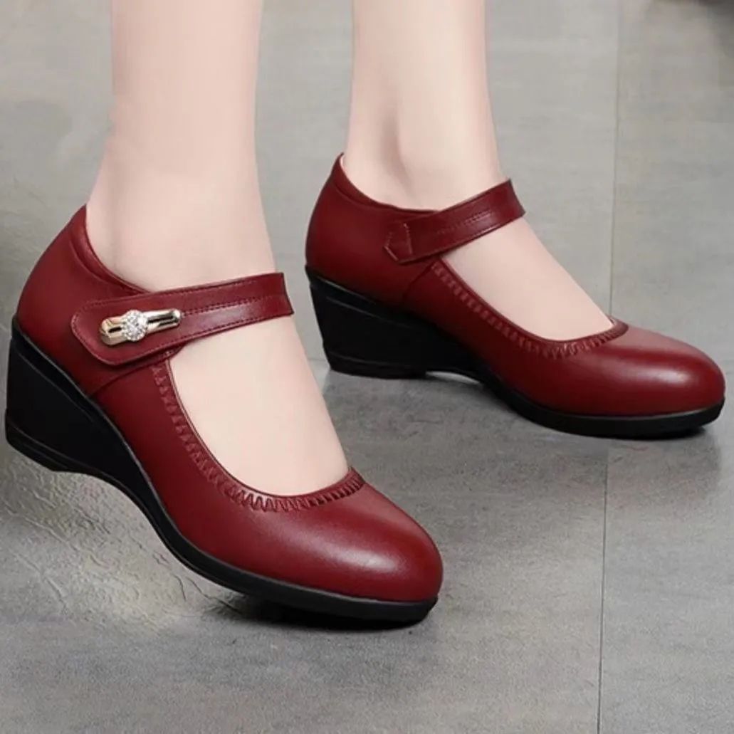 Tacones de Cuero Suave - Antideslizantes Zapatos