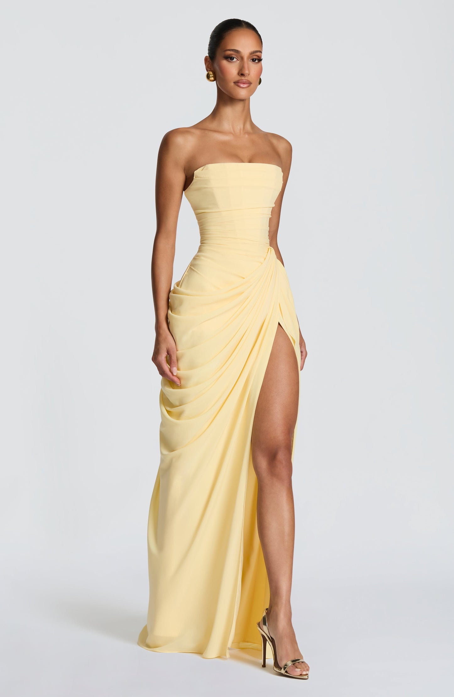 Van Laren — El Vestido Maxi Corsé Sin Tirantes