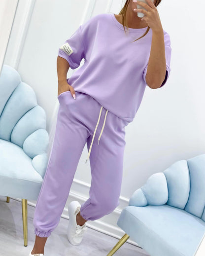 Conjunto Casual para Mujeres - Estiloso Top y Pantalones