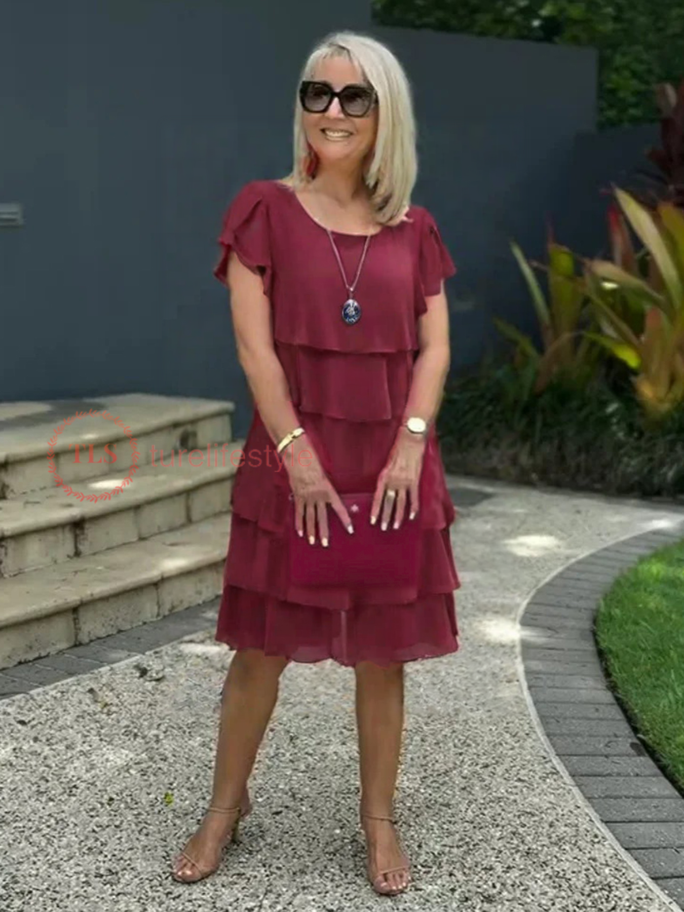 Capa Suelta - Elegante Vestido de Chiffon