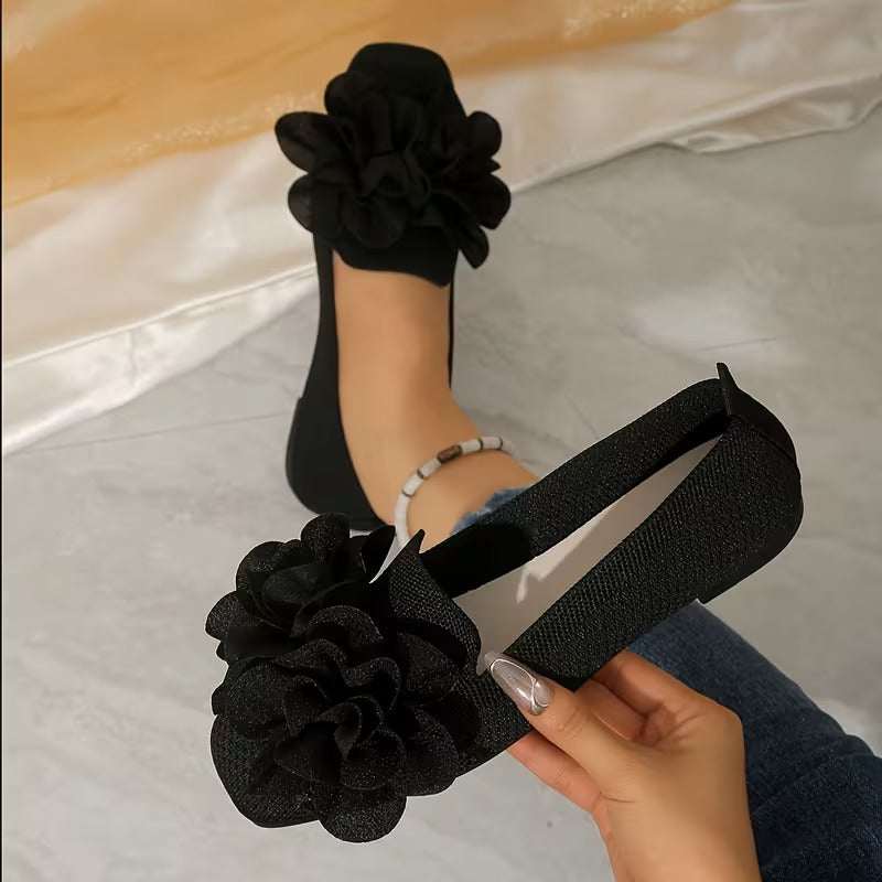 Zapatos Mary Jane Florales para Mujer - Cómodos con Tacón Plano