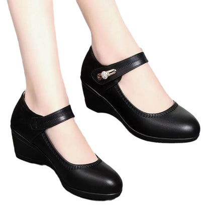 Tacones de Cuero Suave - Antideslizantes Zapatos