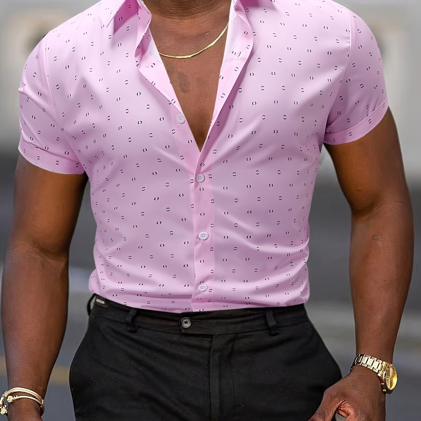 GIULIO - Ligera Camisa de Verano con Estampado