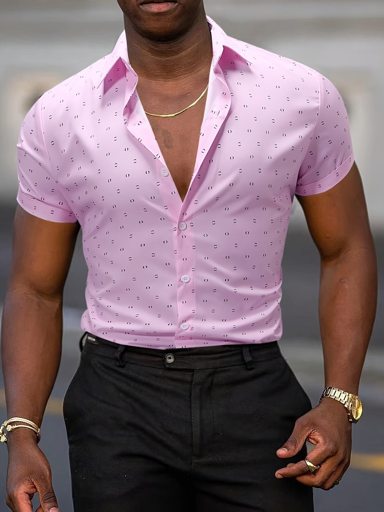 GIULIO - Ligera Camisa de Verano con Estampado