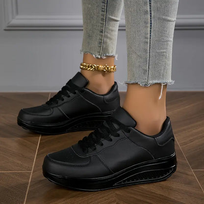 Moda Casual para Mujeres - Cómodas Zapatillas Wedge de Plataforma Transpirables