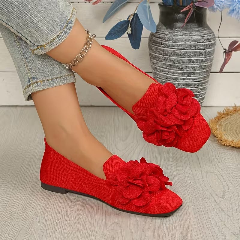 Zapatos Mary Jane Florales para Mujer - Cómodos con Tacón Plano