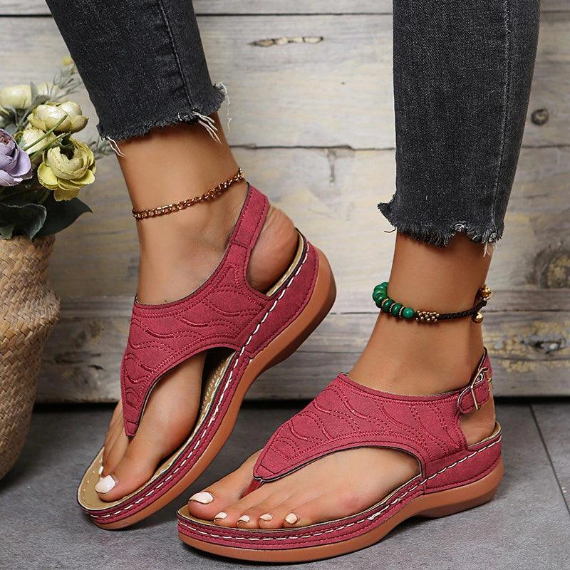 ComfortoFit - Elegantes Sandalias Planas para Mujeres Oxford