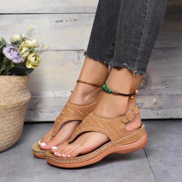 ComfortoFit - Elegantes Sandalias Planas para Mujeres Oxford