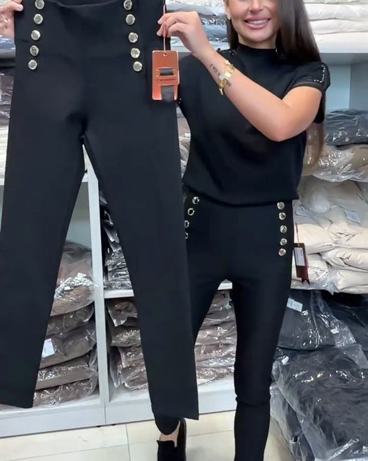 Pantalones Estirados Elegantes - Duraderos Pantalones