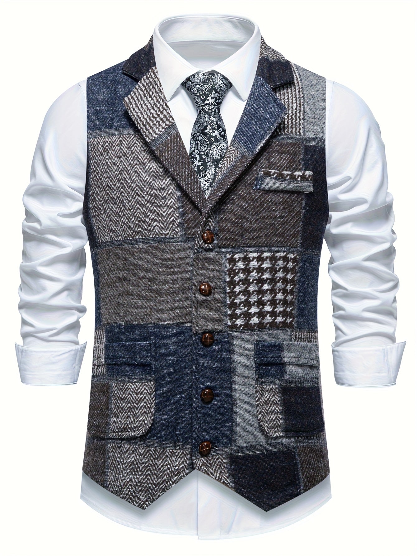 Mosaro — Chaleco de Parches para Hombre