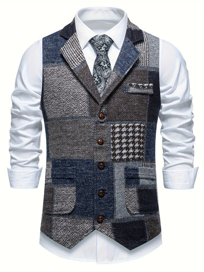Mosaro — Chaleco de Parches para Hombre