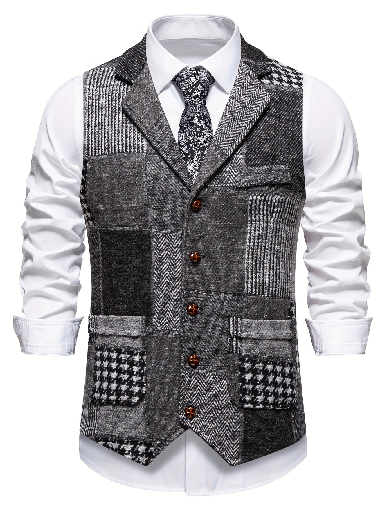 Mosaro — Chaleco de Parches para Hombre