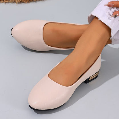 Mocasines planos de cuero cómodos para mujer - Elegantes y cómodos Mocasines
