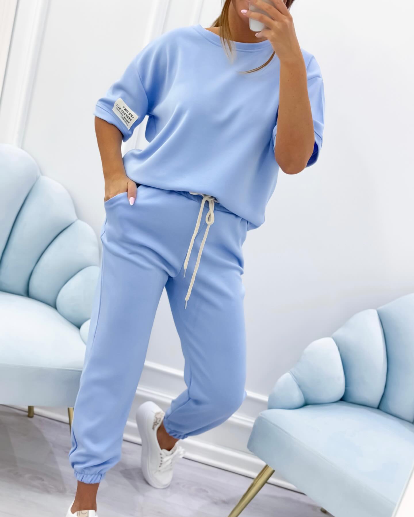 Conjunto Casual para Mujeres - Estiloso Top y Pantalones