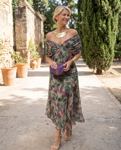 Josephine — Vestido Maxi con Escote Corazón