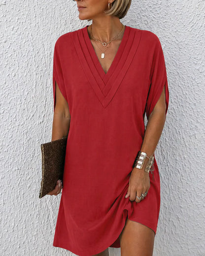 Avènne — Vestido Midi con Escote en V