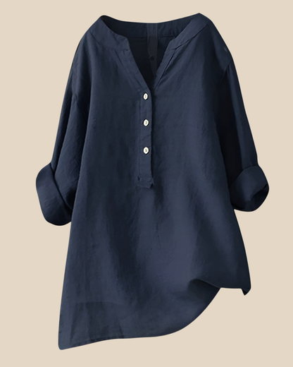 Blusa de Botón Transpirable Freja